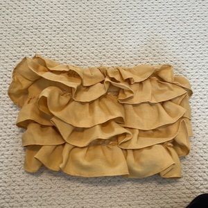 Strapless ruffle top size M